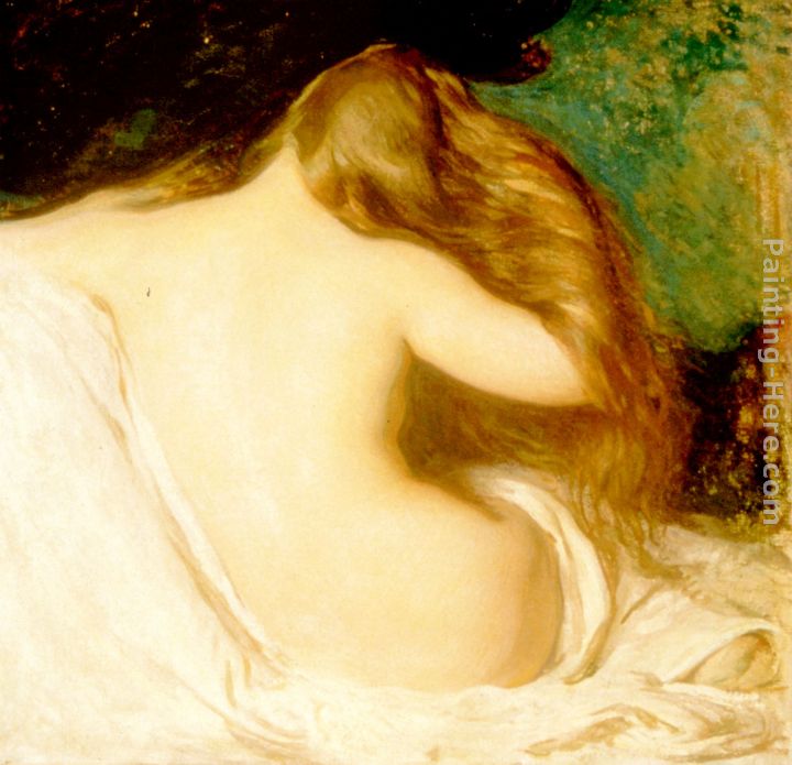 Woman Drying her Hair painting - Joseph Rodefer de Camp Woman Drying her Hair art painting